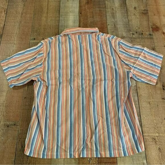 Vintage seiden sticker striped men’s button down shirt size 38 medium - Picture 7 of 7